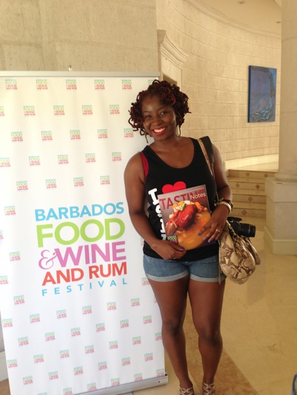 Barbados Food Wine and Rum Festival at a Cookign Demo